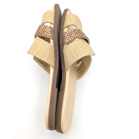 Reaction Kenneth Cole Whisp Sandals Women's Natural Weave Size US5M EU35 - Picture 5 of 10